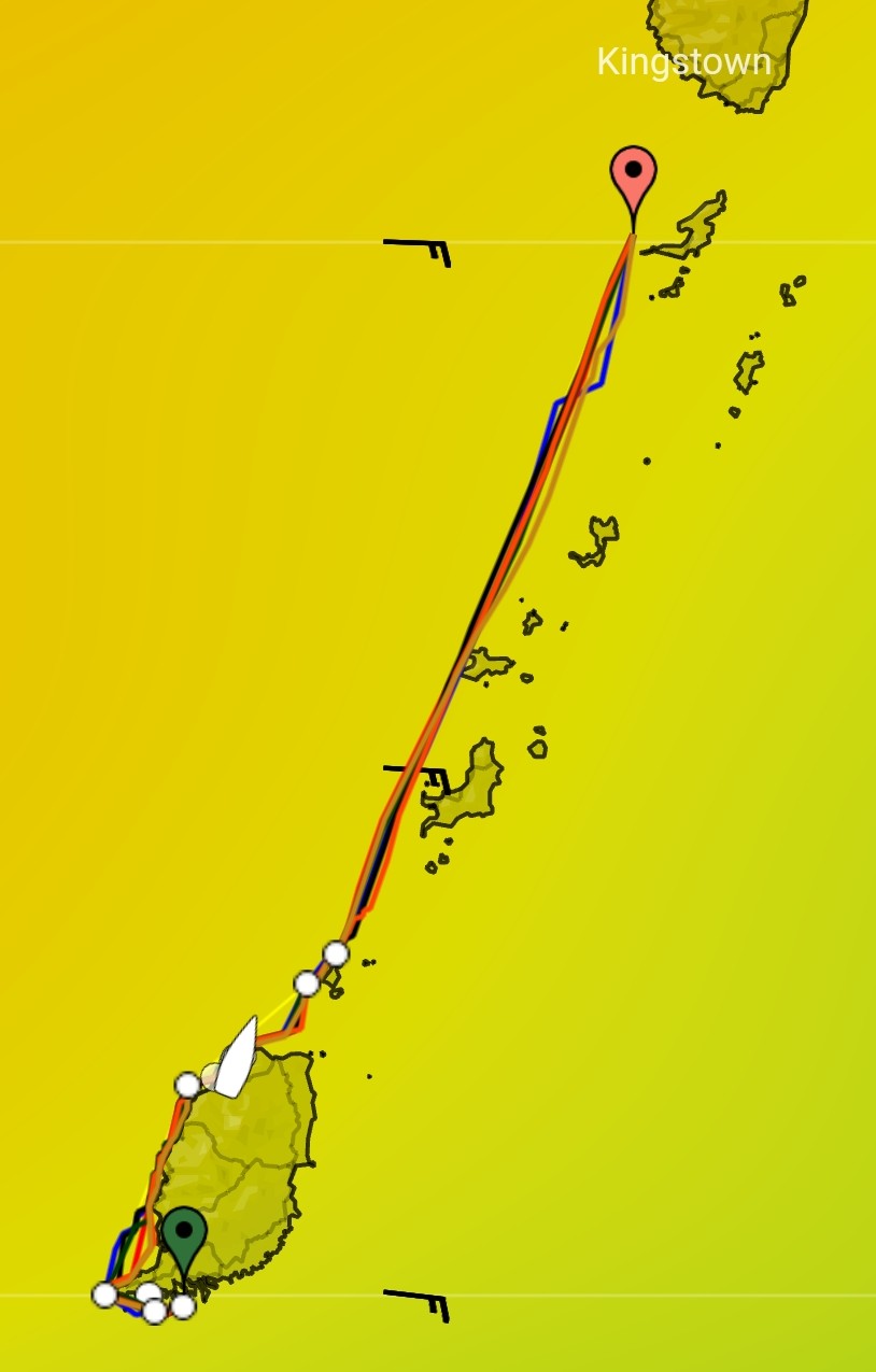 Trip & PredictWind weather plan